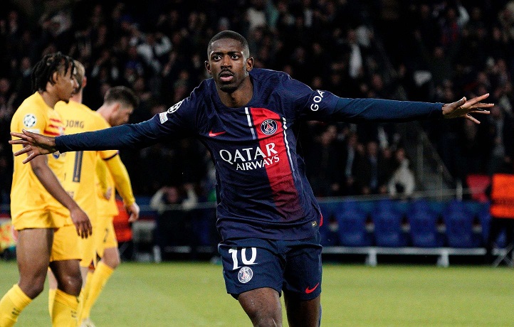 Ousmane Dembélé nie pomógł Paris Saint-Germain pokonać FC Barcelonę